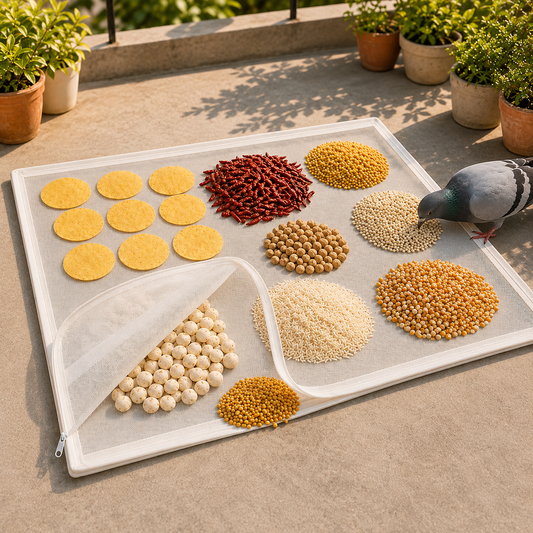 Papad Drying Cloth with Net & Zip